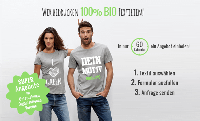 Bio T-Shirts bedrucken