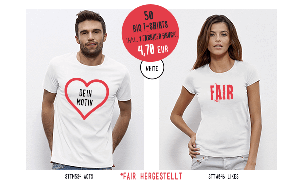 Fairwear T-Shirts bedrucken lassen