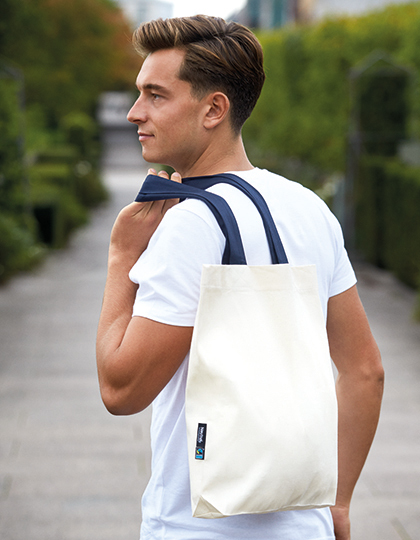 Neutral Twill Bag mit Kontrast Henkeln O90002 bedrucken lassen