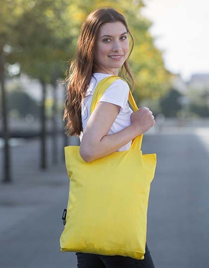 Neutral Twill Bag mit langen Henkeln O90003 bedrucken lassen