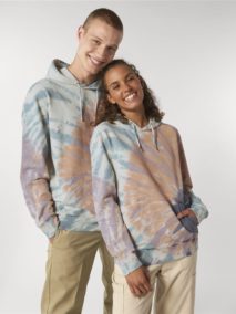 Cruiser Tie and Dye STSU854 Tie&Dye Teal Monstera/Lilac Petal Unisex vorne