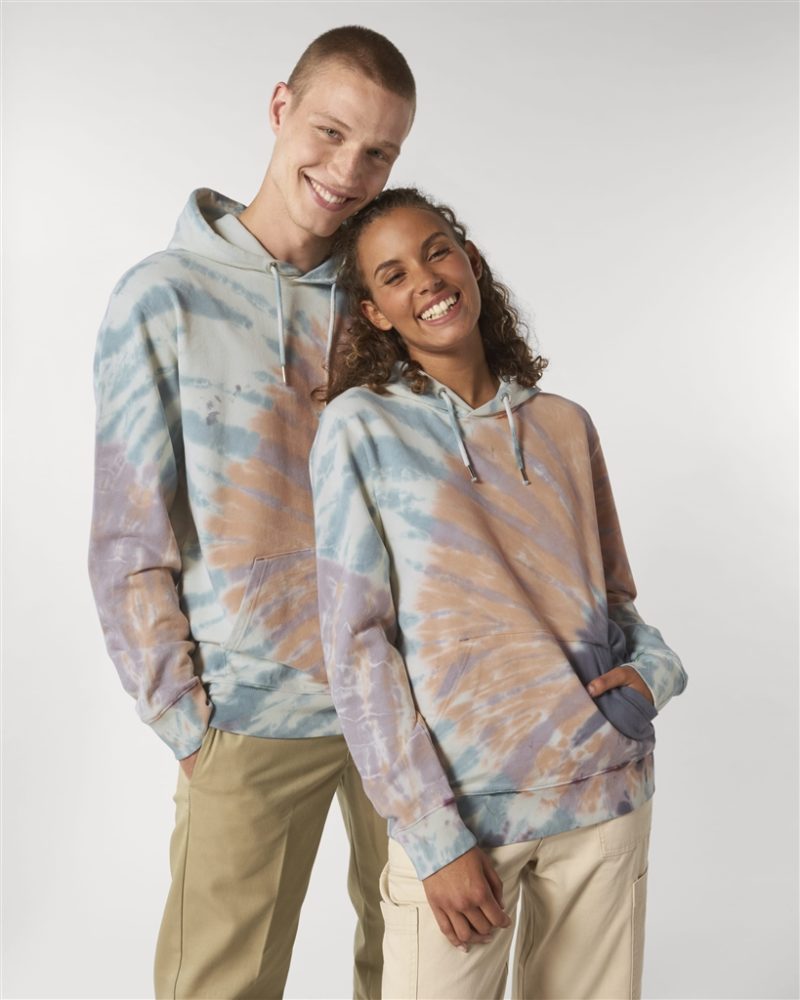 Cruiser Tie and Dye STSU854 Tie&Dye Teal Monstera/Lilac Petal Unisex vorne