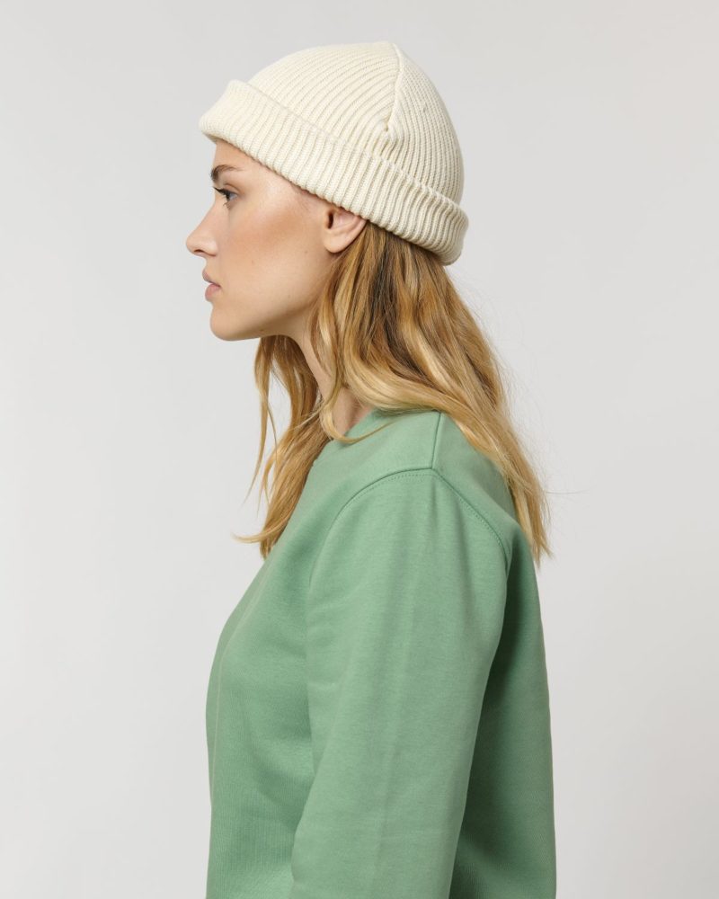 Fisherman Beanie STAU771 Natural Damen seitlich