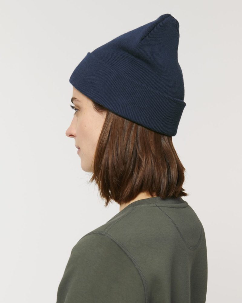 Rib Beanie STAU772 French Navy seitlich