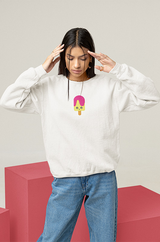Oversize Sweatshirts Pullover verschiedenen Farben besticken lassen