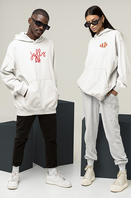 Unisex Hoodies Sweatshirts in verschiedenen Farben besticken lassen