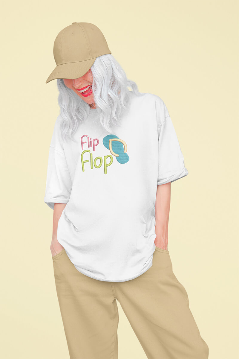 Oversize T-Shirts besticken lassen