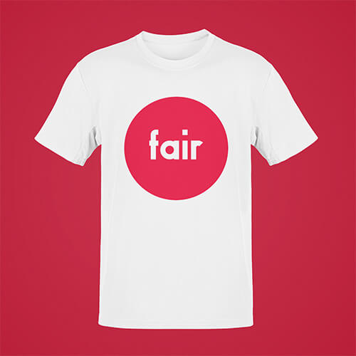 Fair hergestellte T-Shirts zum Bedrucken