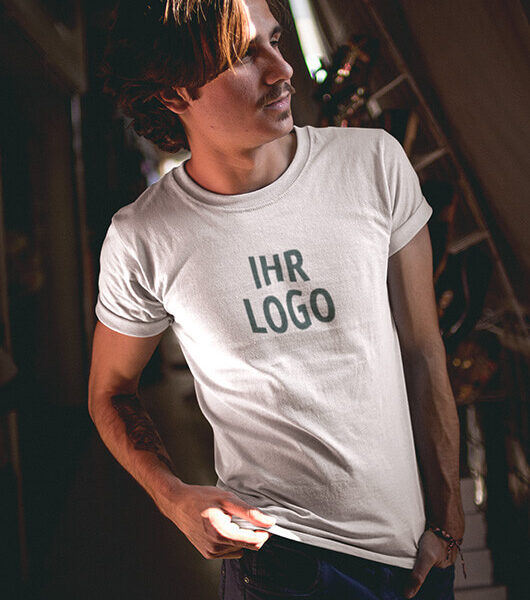 Weißes Herren T-Shirt mit Druck