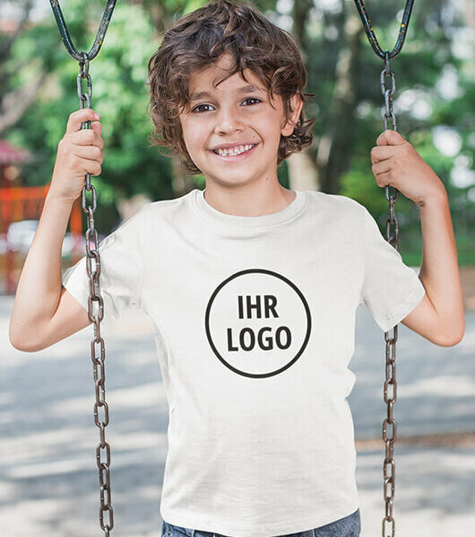 Weißes Kinder T-Shirt mit Druck