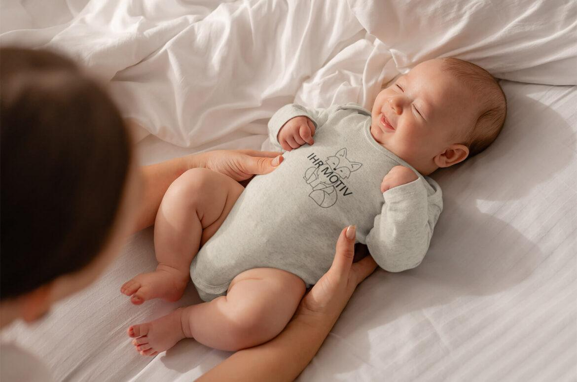 Babybekleidung, Bodies, Strampler, Decken und T-Shirts bedrucken lassen