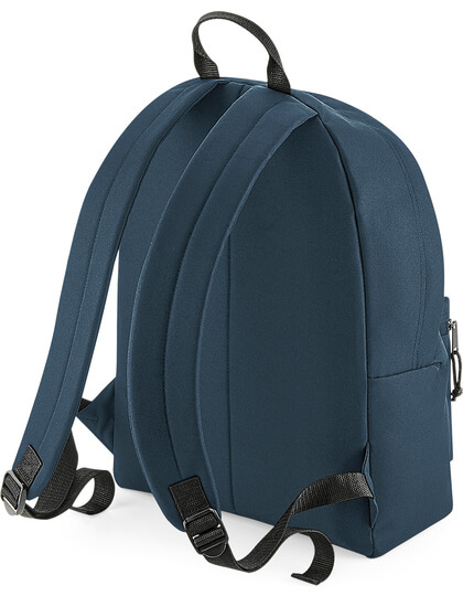 BagBase Recycled Backpack in Navy Blau Rückseite