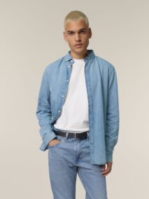 Stanley Denim Shirt STWM967 Light Wash Herren Model
