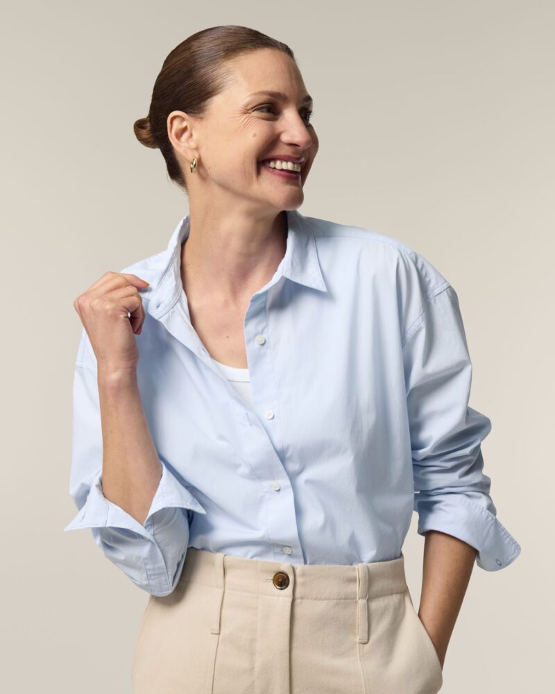 Stella Styler Shirt STWW973 Summer Blue Damen Kragen