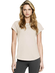EARTHPOSITIVE Women's Rolled Sleeve T-Shirt EP16 Model 1