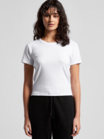 AS Colour Wo's Organic Rib Baby Tee 4074 Model 1