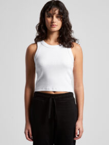 AS Colour Wo's Organic Rib Crop Tank 4064G Model 1