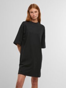 New Morning Studios Ladies Heavy Oversized Tee Dress NM046 black Main
