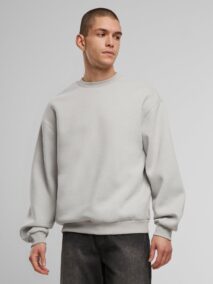 New Morning Studios Oversized Crewneck NM012 lightasphalt Main