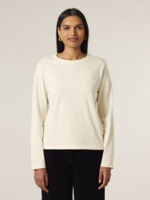 Stanley Stella Muser Long Sleeve STTW219 Natural Raw Studio Front Main 6