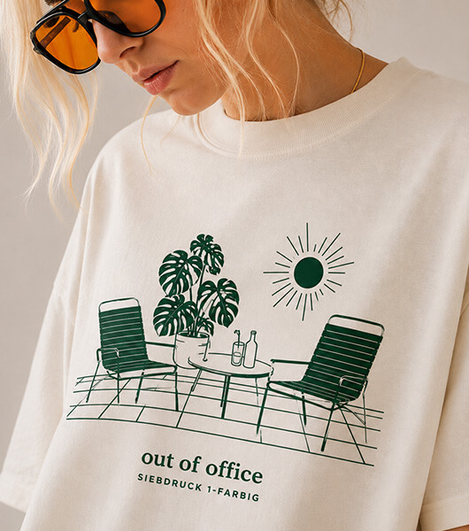 Out of Office Siebdruck Out of Office Siebdruck