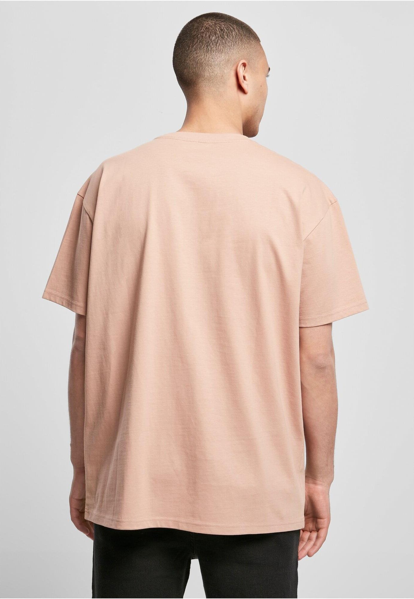 Build Your Brand Heavy Oversize Tee BY102 Amber Back Build Your Brand Heavy Oversize Tee BY102 Amber Back