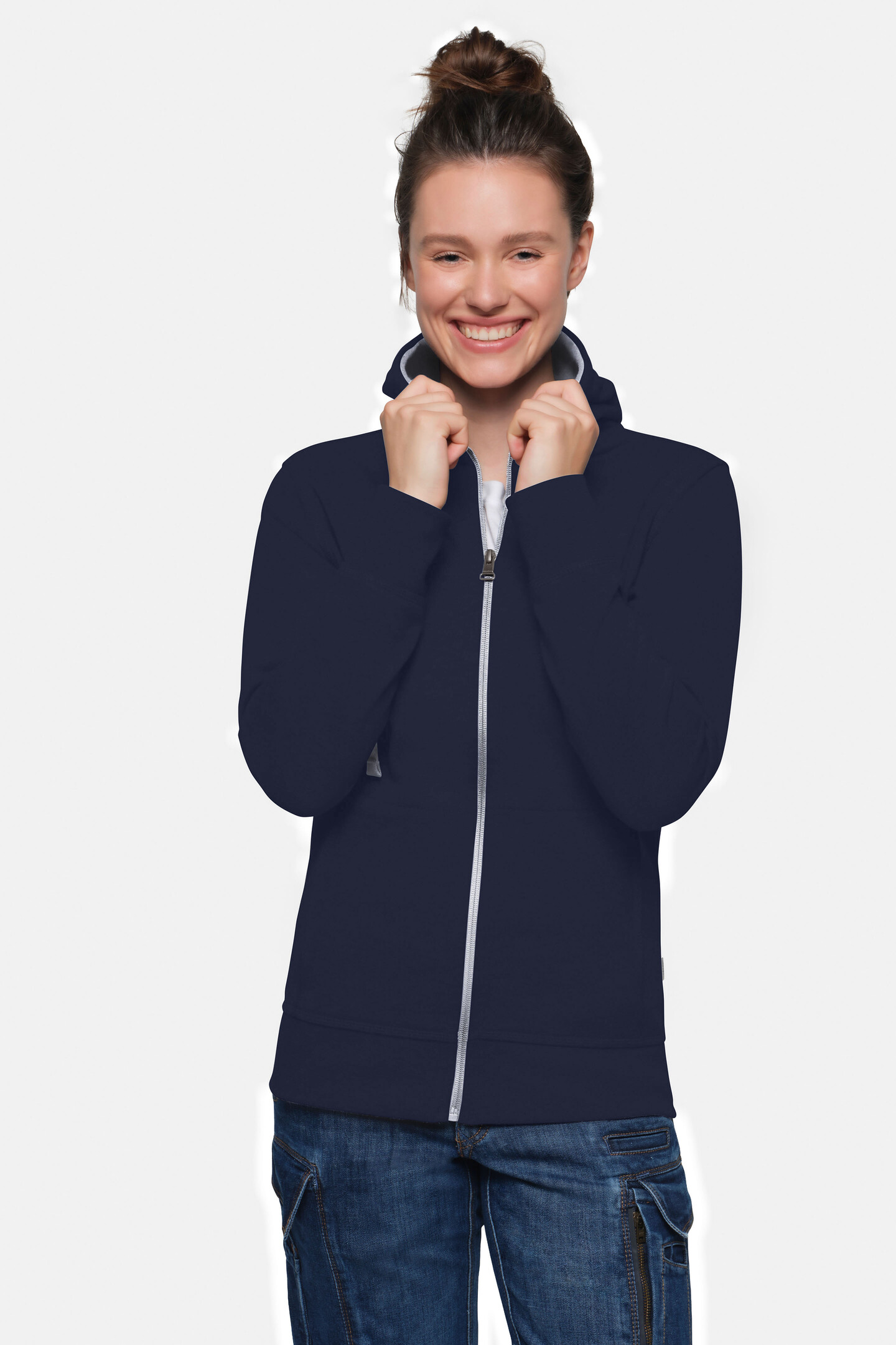 HAKRO Damen Kapuzenjacke Bonded ECO 0255 Main HAKRO Damen Kapuzenjacke Bonded ECO 0255 Main