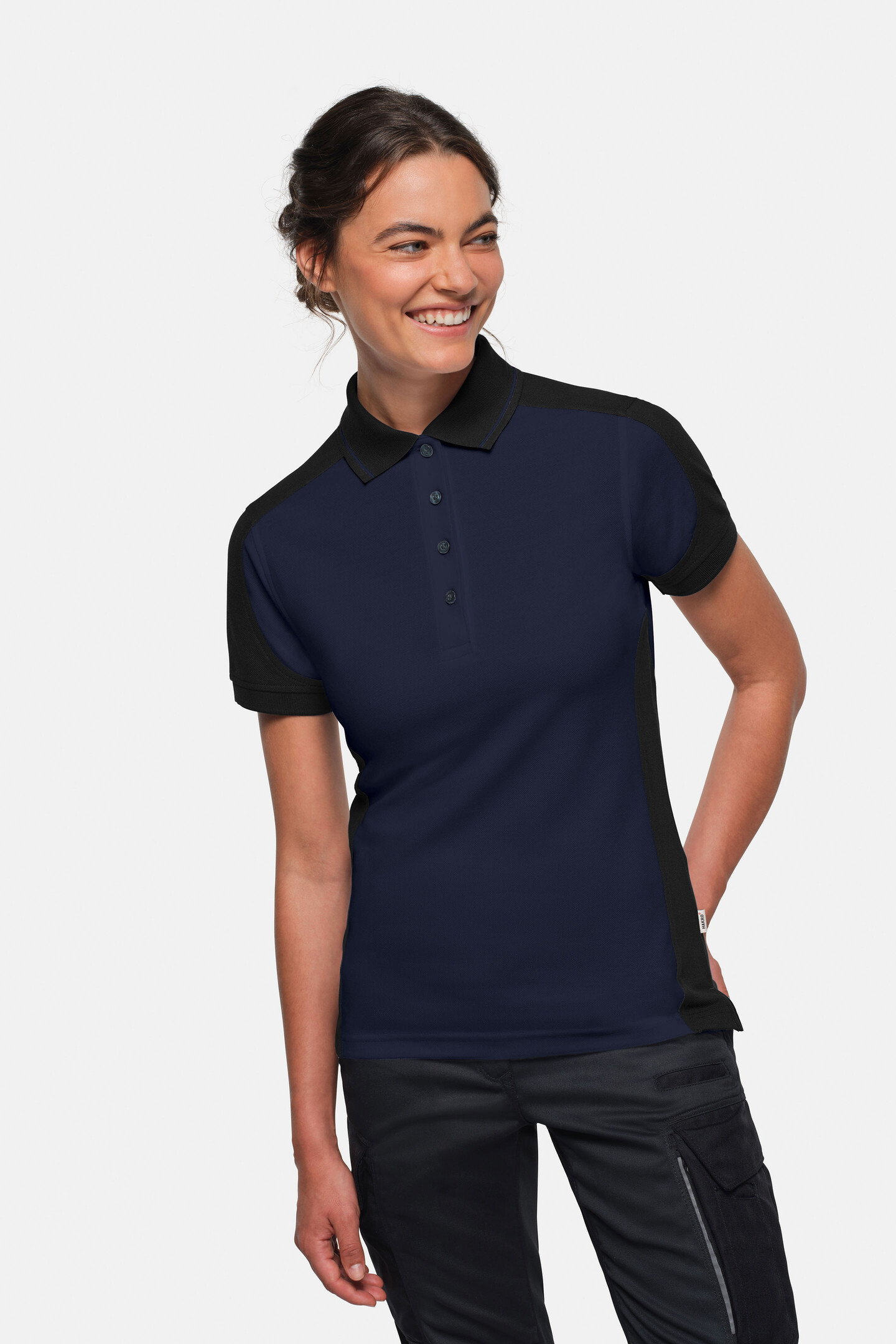 HAKRO Damen Poloshirt Contrast MIKRALINAR® ECO 0339 Main HAKRO Damen Poloshirt Contrast MIKRALINAR® ECO 0339 Main