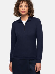 HAKRO Damen Zip-Longsleeve Piqué MIKRALINAR® ECO 0335 Main