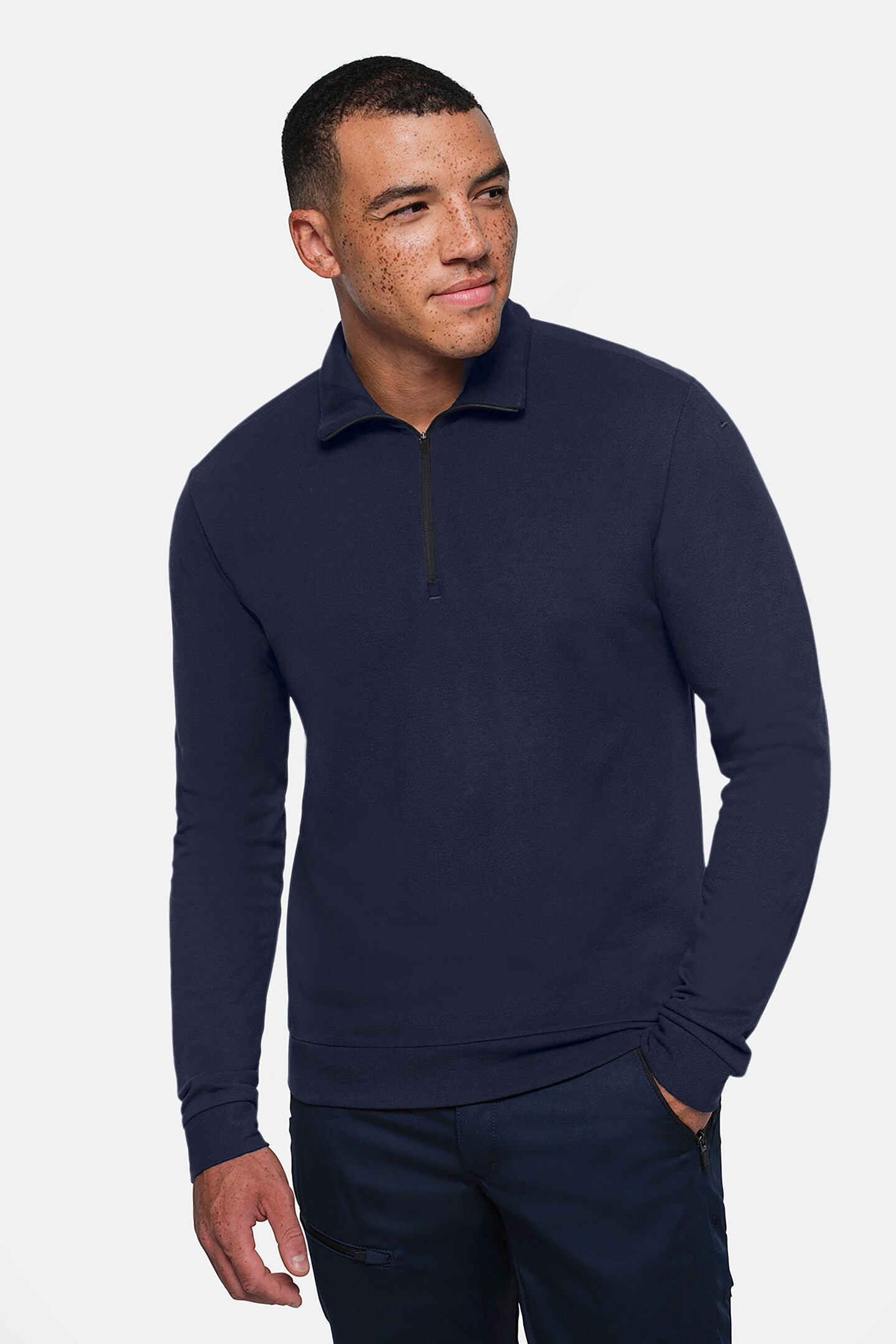 HAKRO Zip-Longsleeve Piqué MIKRALINAR® ECO 0535 Main HAKRO Zip-Longsleeve Piqué MIKRALINAR® ECO 0535 Main
