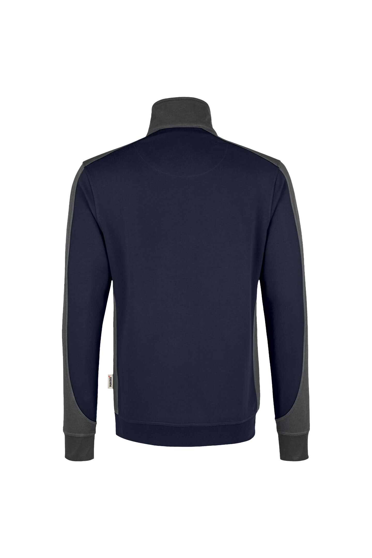 HAKRO Zip-Sweatshirt Contrast MIKRALINAR® 0476 Back HAKRO Zip-Sweatshirt Contrast MIKRALINAR® 0476 Back