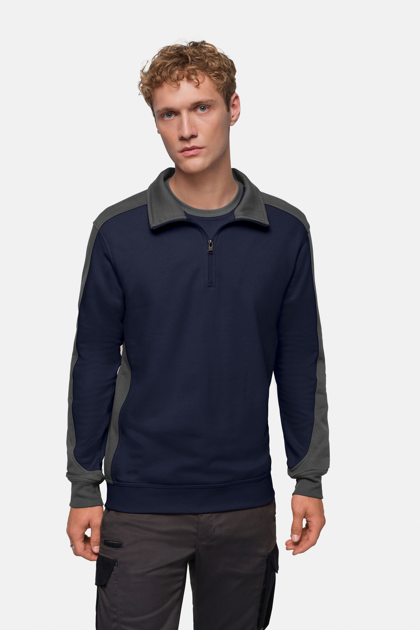 HAKRO Zip-Sweatshirt Contrast MIKRALINAR® 0476 Main HAKRO Zip-Sweatshirt Contrast MIKRALINAR® 0476 Main
