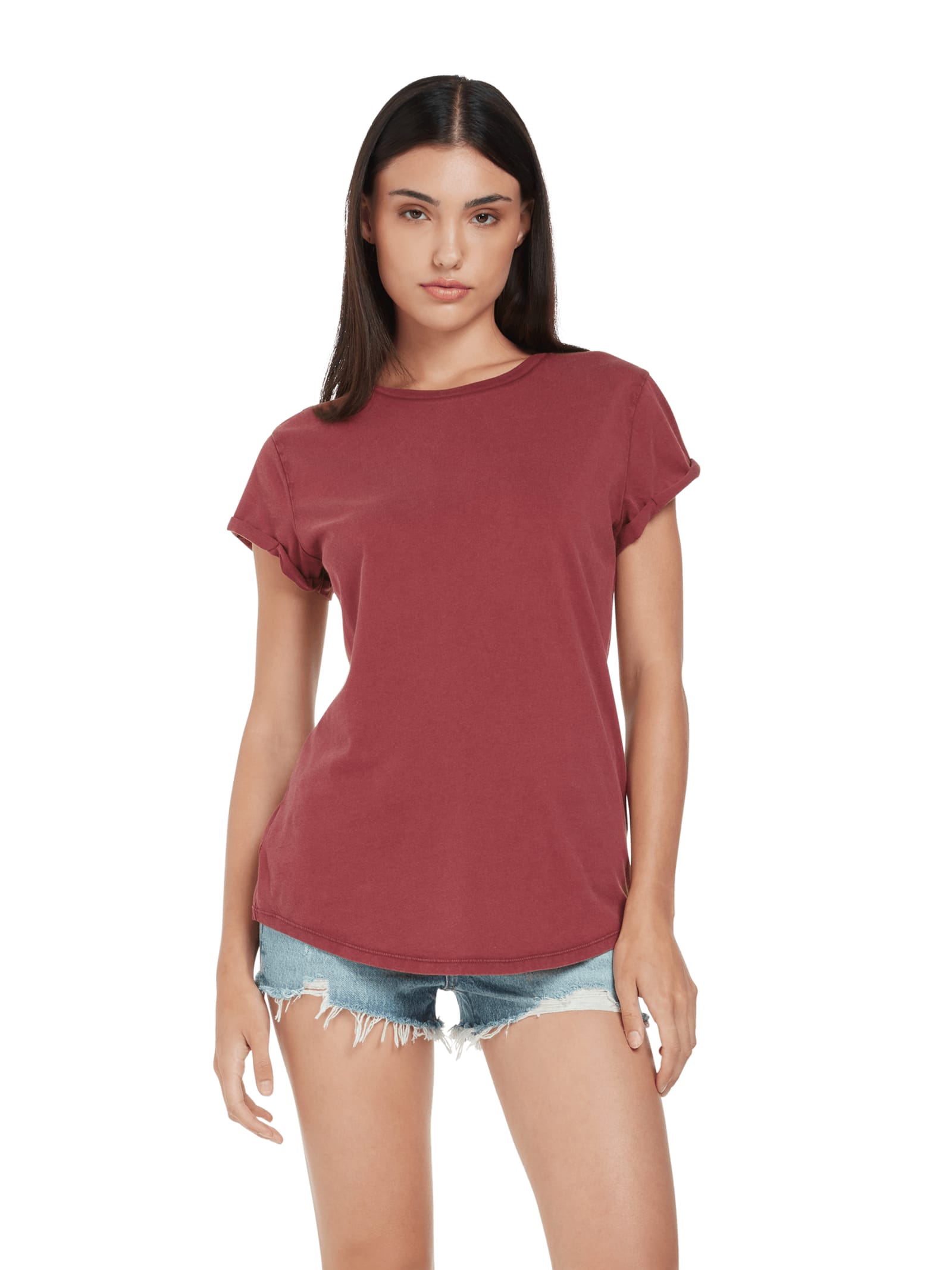 Earth Positive Damen Rolled Sleeve T-Shirt EP16 Main Earth Positive Damen Rolled Sleeve T-Shirt EP16 Main