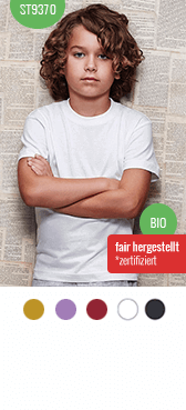 Kinder Bio T-Shirt Jamie Crew bedrucken Kinder Bio T-Shirt Jamie Crew bedrucken